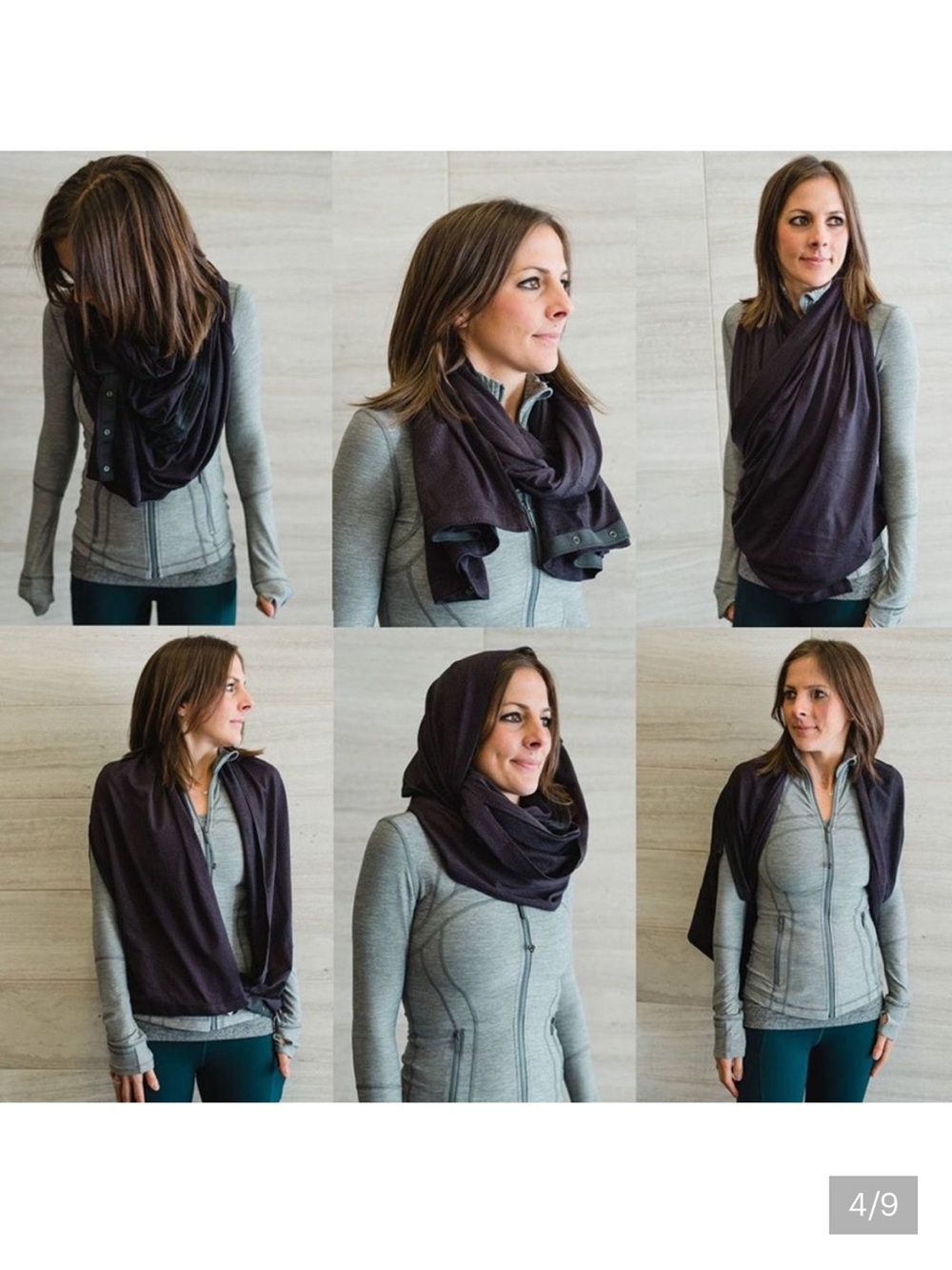 LULULEMON Vinyasa Wrap Poncho Cape Shrug Scarf Versatile Performance Athleisire